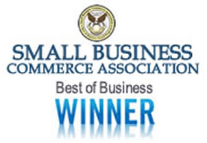 Award winners in the Small Business Commerce Association