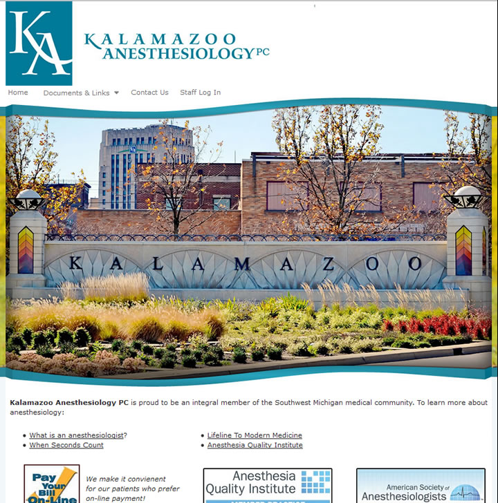Kalamazoo Web Design for private practice.